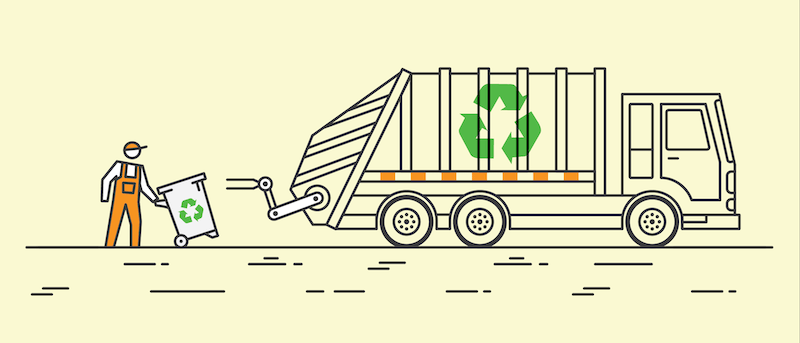 load recycling truck icon